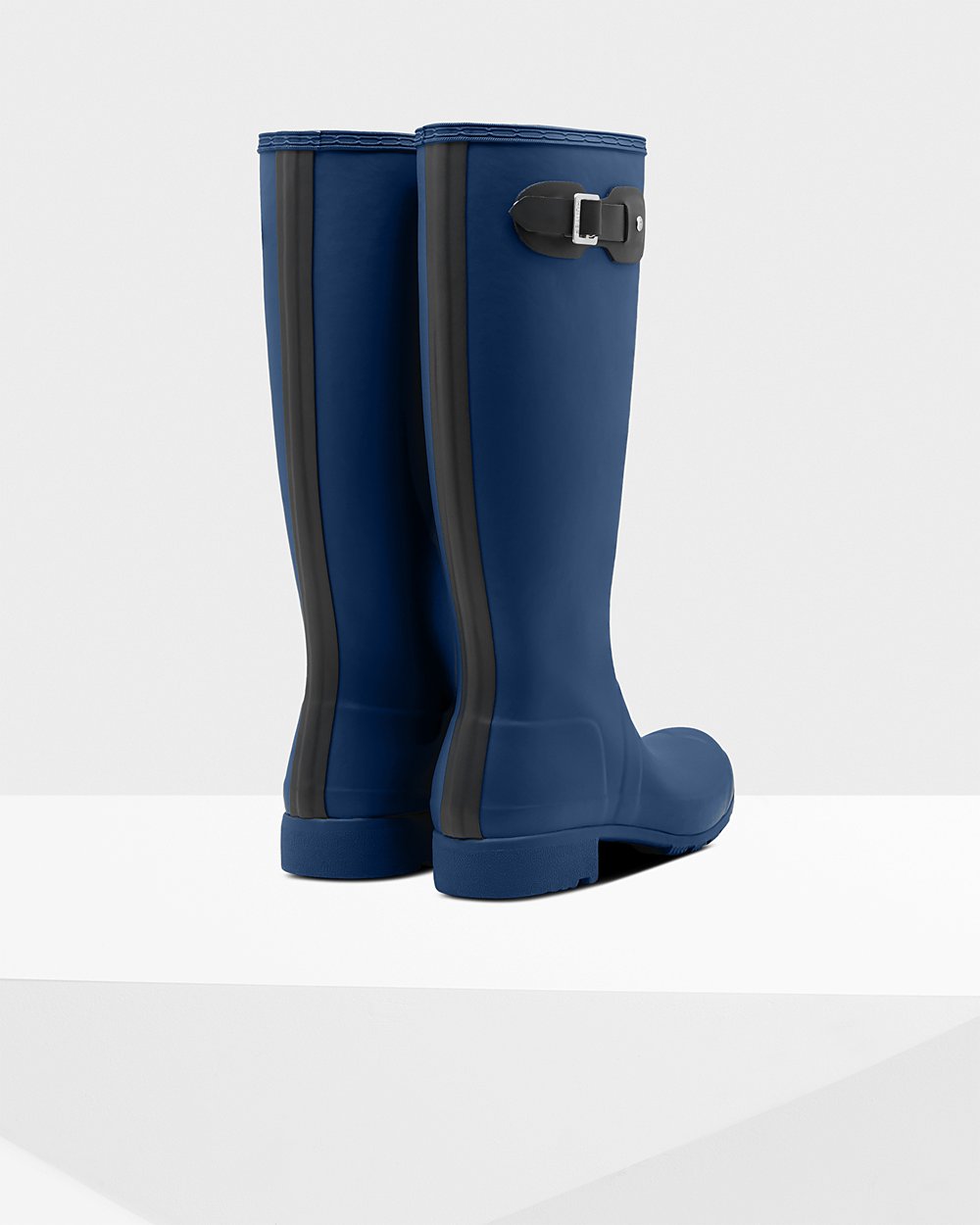 Womens Hunter Tall Rain Boots Navy - Original Tour Foldable - 1572408-GS